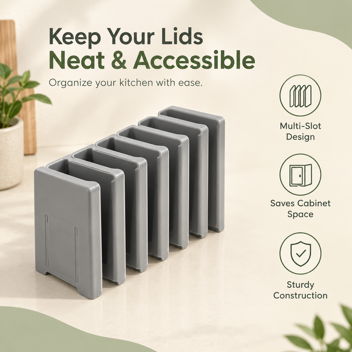 Under-Cabinet Kitchen Storage Rack