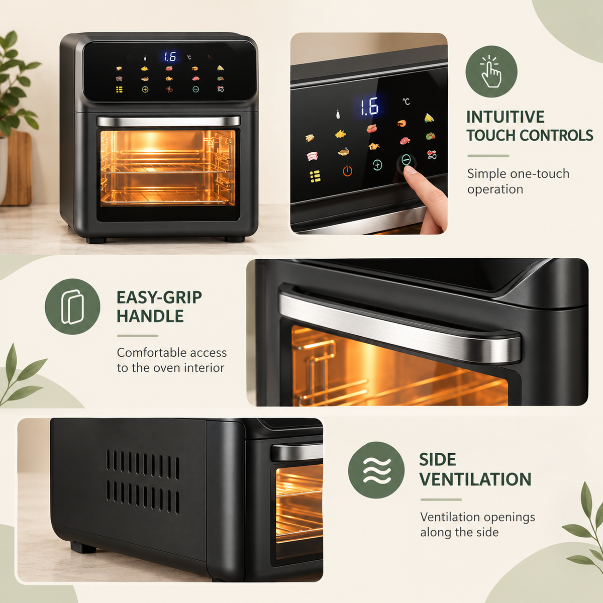 10L Large-Capacity Air Fryer Oven