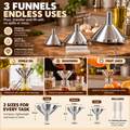 Stainless Steel Kitchen Funnel Set